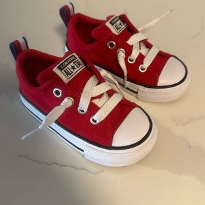 Red toddler converse